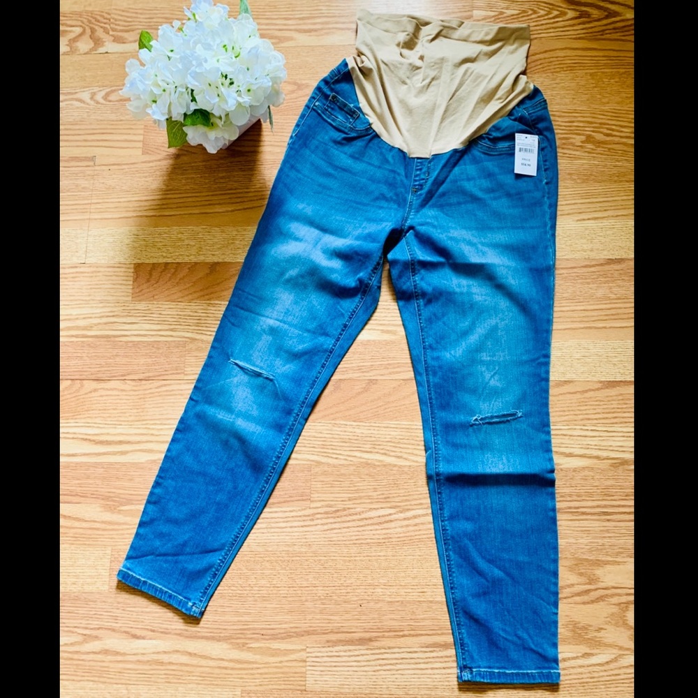 Plus size maternity jeans